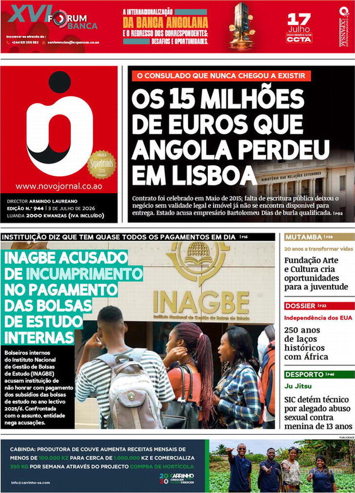Capa Novo Jornal - 2026-07-03
