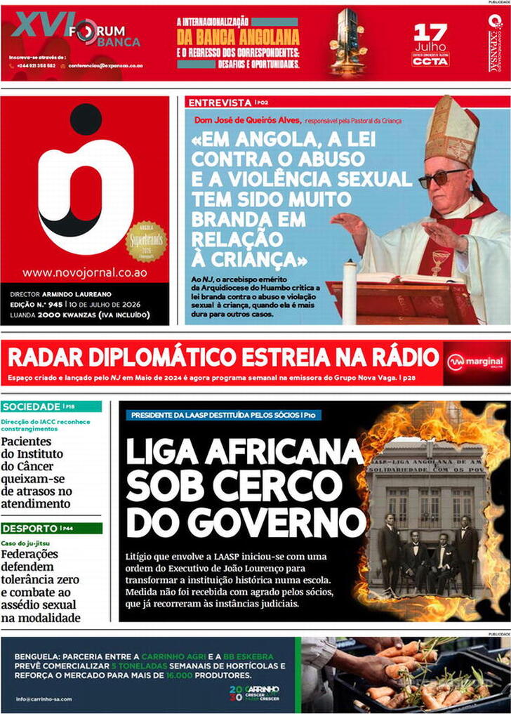 Capa Novo Jornal - 2026-07-10
