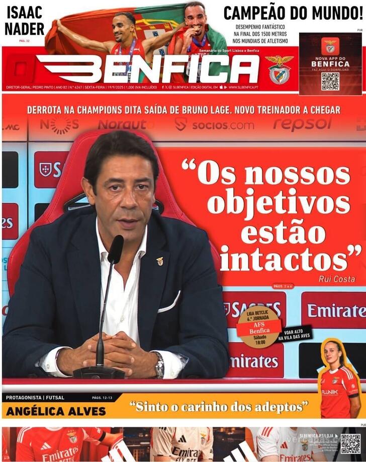 Capa O Benfica - 2025-09-19
