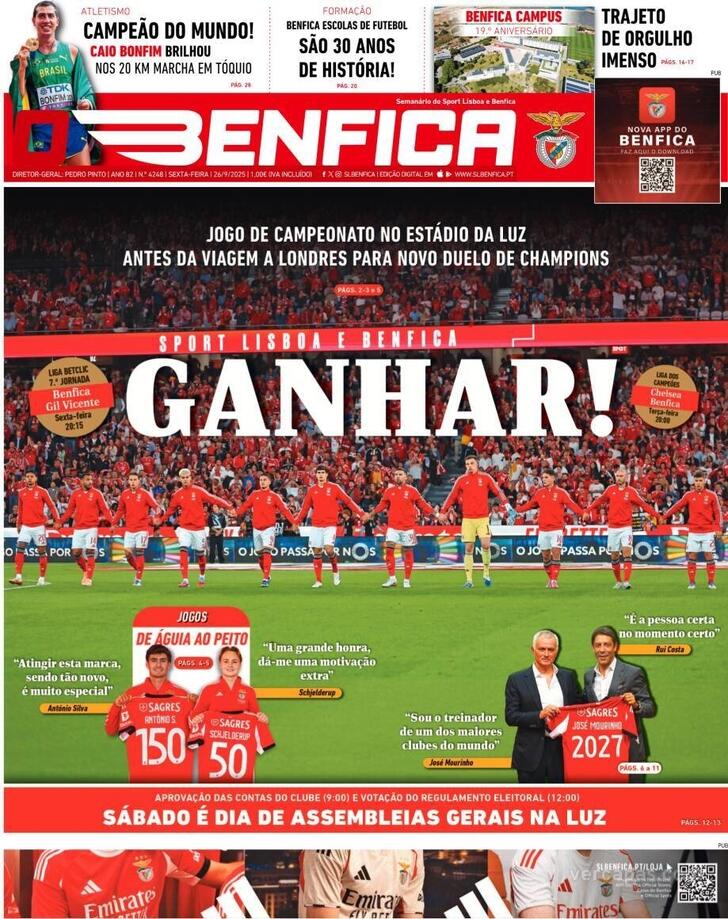 Capa O Benfica - 2025-09-26