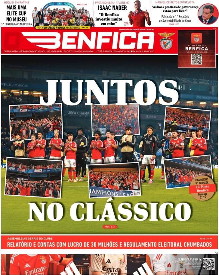 Capa O Benfica - 2025-10-03
