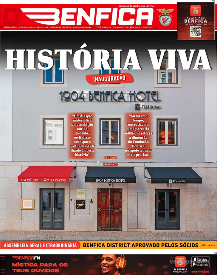 Capa O Benfica - 2026-01-09