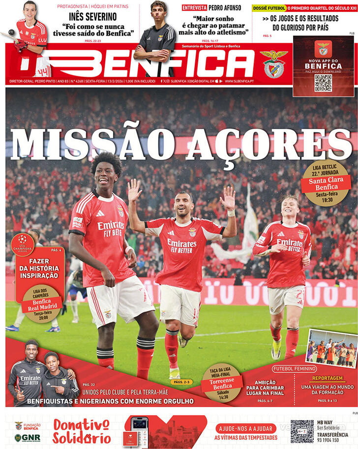 Capa O Benfica - 2026-02-13