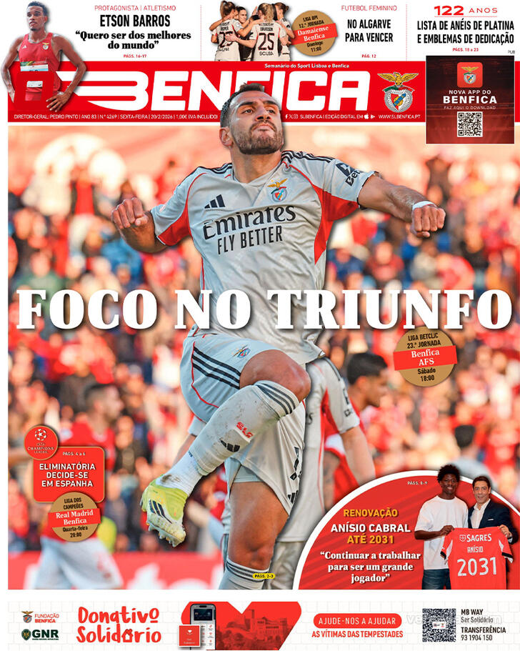Capa O Benfica - 2026-02-20