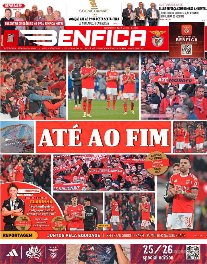 Capa O Benfica - 2026-03-13
