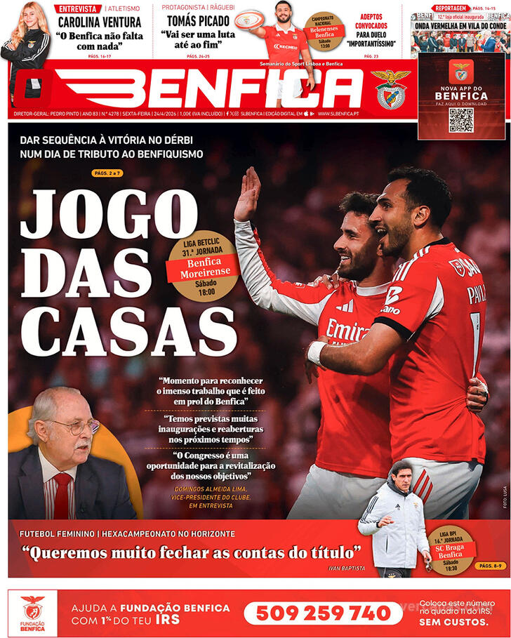 Capa O Benfica - 2026-04-24