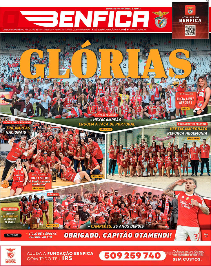 Capa O Benfica - 2026-05-22