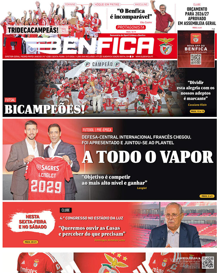 Capa O Benfica - 2026-07-03