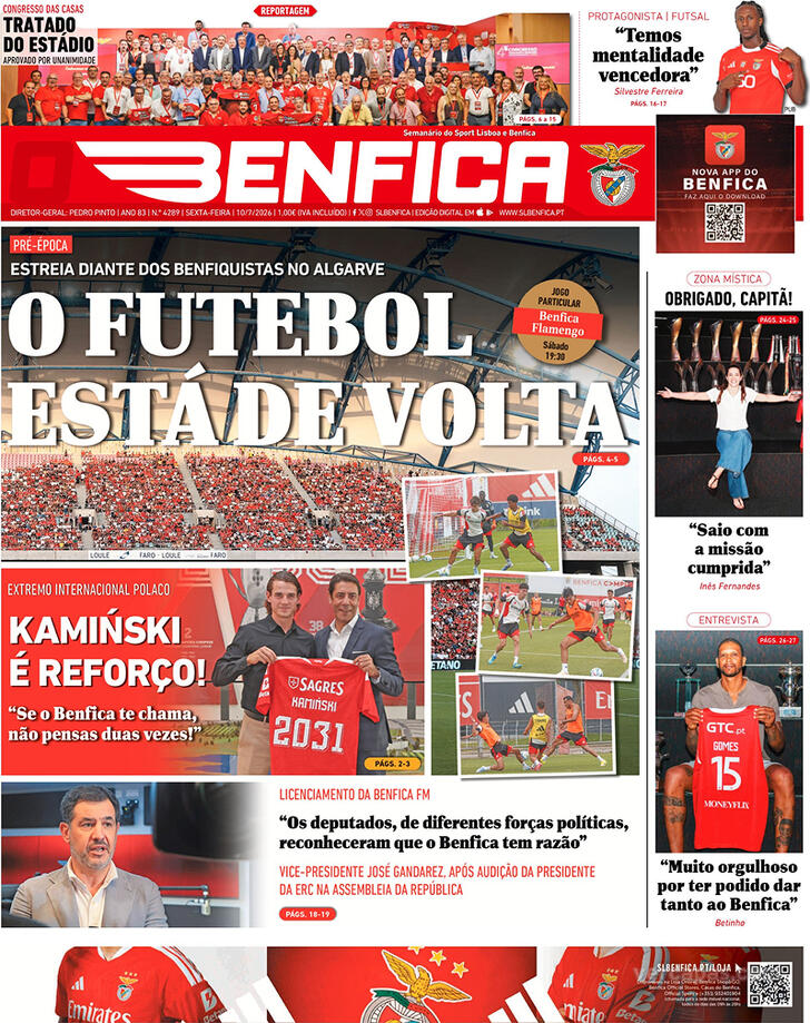 Capa O Benfica - 2026-07-10