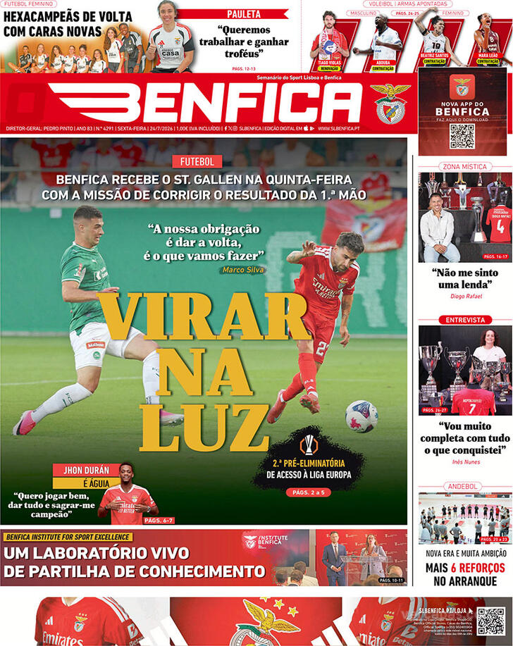 Capa O Benfica - 2026-07-24