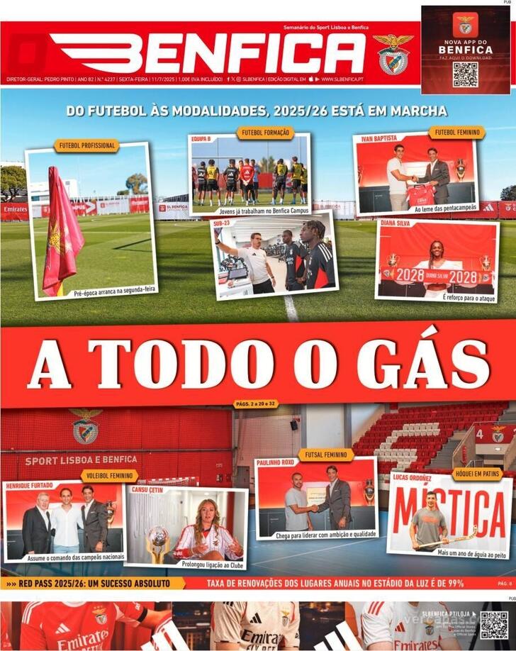 Capa O Benfica - 2025-07-11