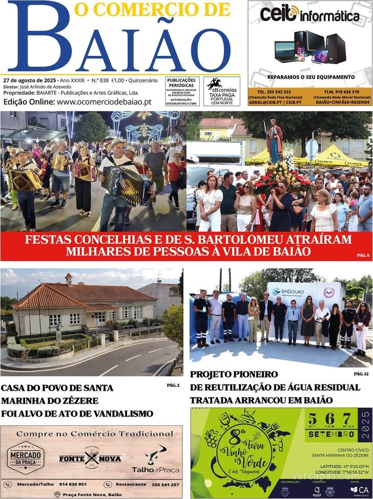 Capa O Comrcio de Baio - 2025-08-26
