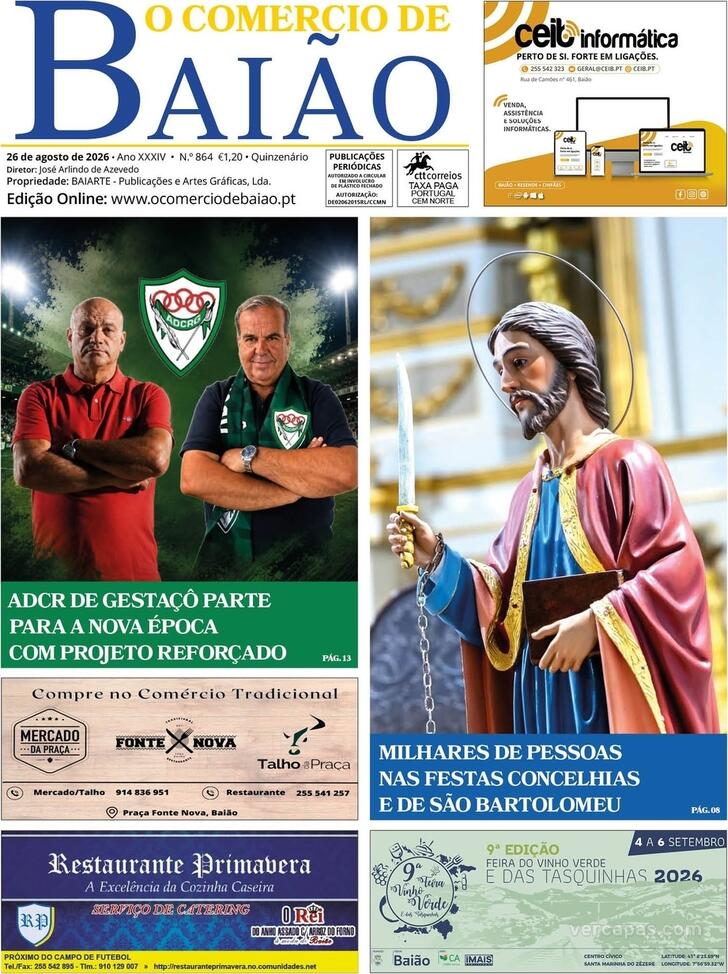 Capa O Com�rcio de Bai�o - 2026-08-26