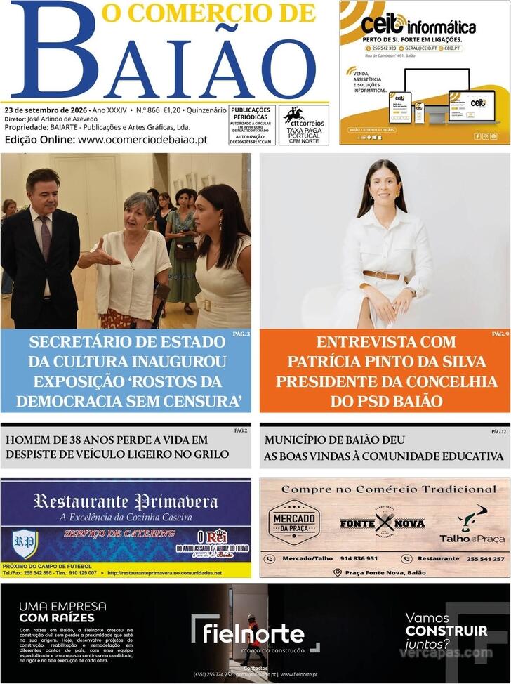 Capa O Com�rcio de Bai�o - 2026-09-22