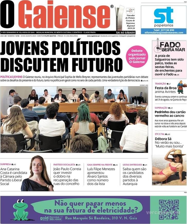 Capa O Gaiense - 2025-08-23