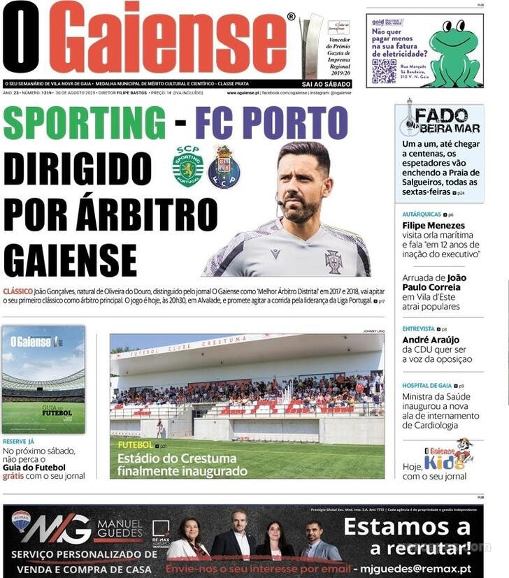 Capa O Gaiense - 2025-09-01