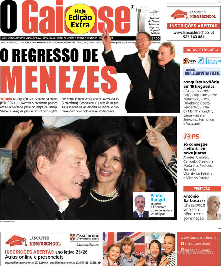 Capa O Gaiense - 2025-10-14