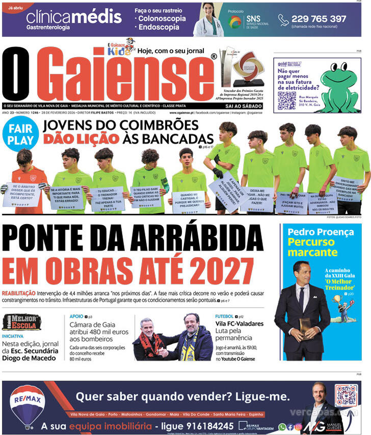 Capa O Gaiense - 2026-02-28