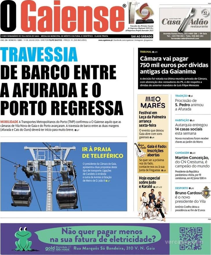 Capa O Gaiense - 2026-07-11
