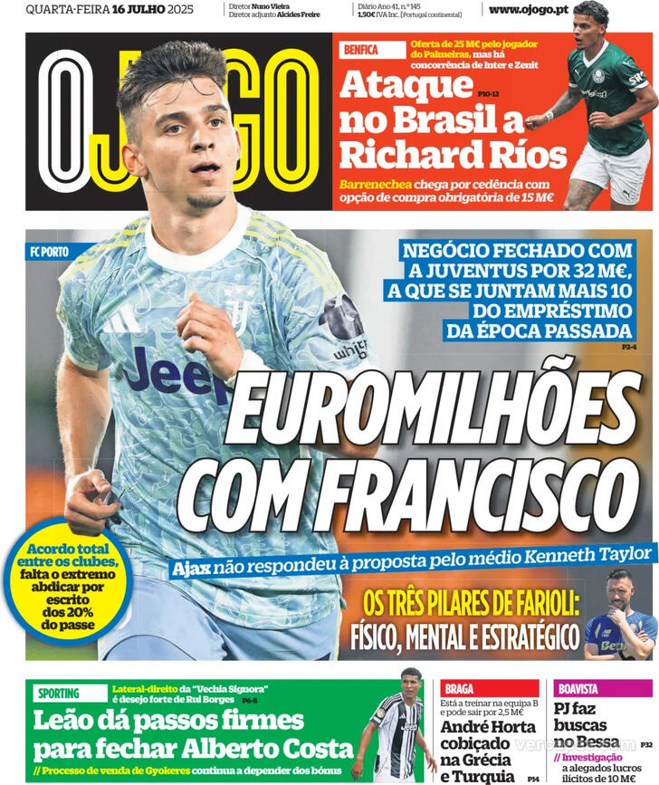 Capa O Jogo - 2025-07-16