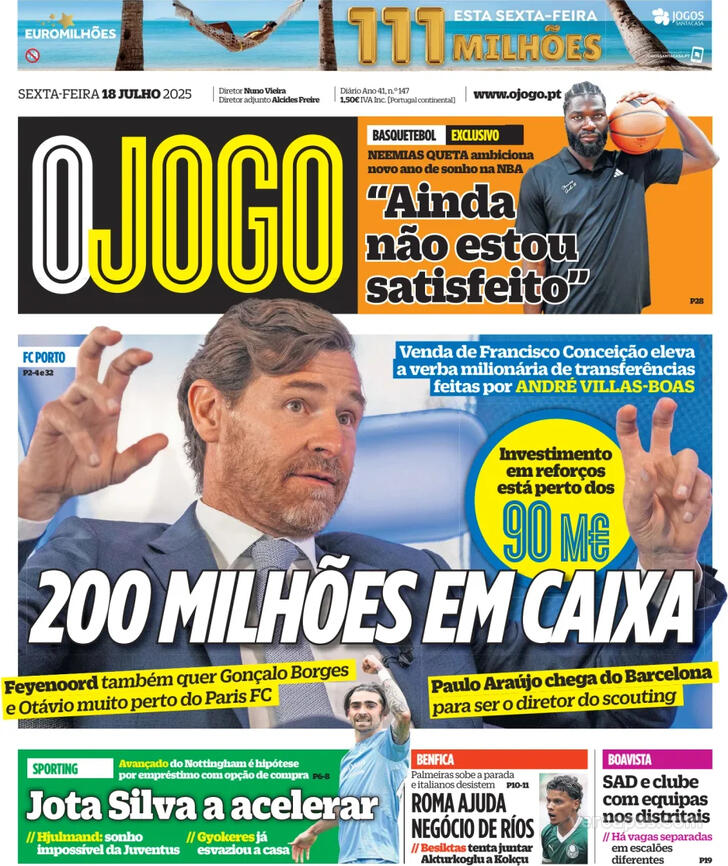 Capa O Jogo - 2025-07-18