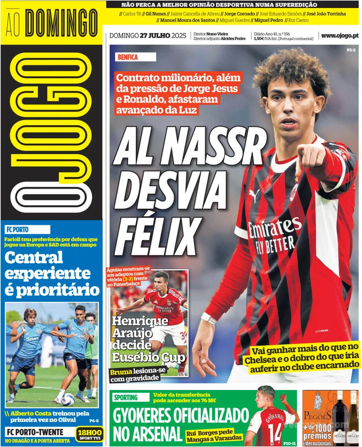Capa O Jogo - 2025-07-27