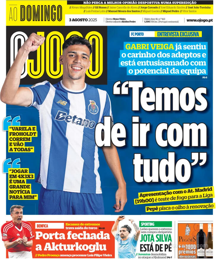 Capa O Jogo - 2025-08-03
