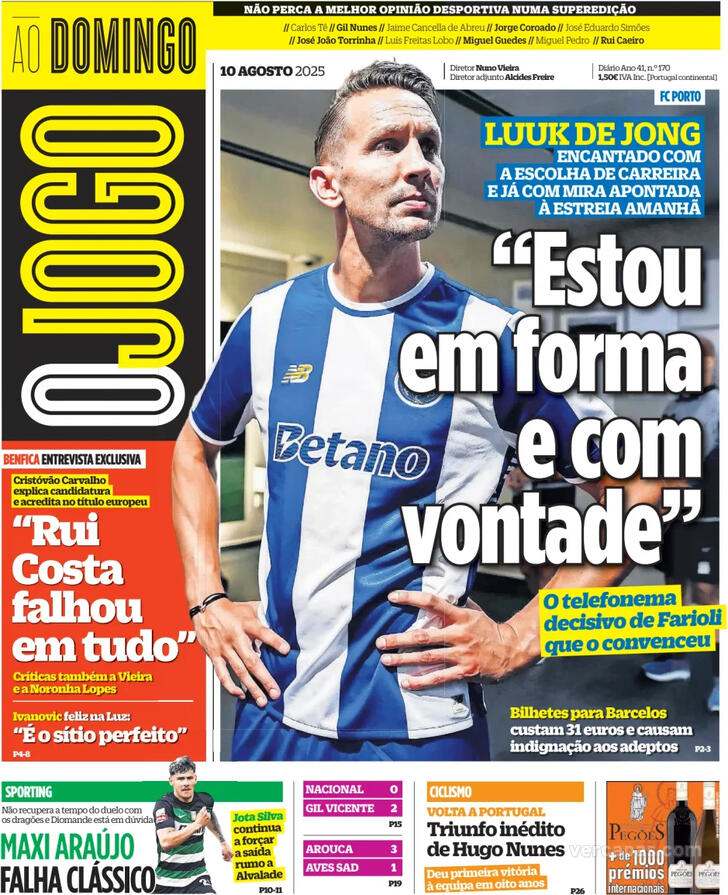 Capa O Jogo - 2025-08-10