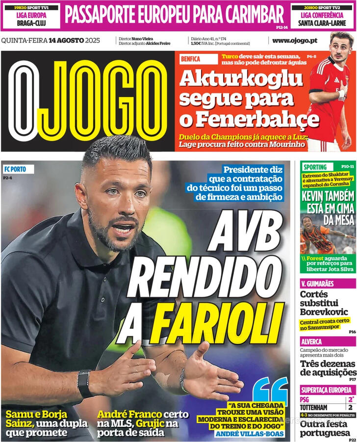Capa O Jogo - 2025-08-14