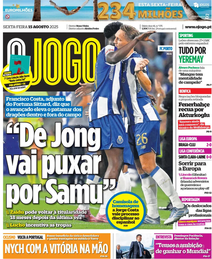 Capa O Jogo - 2025-08-15