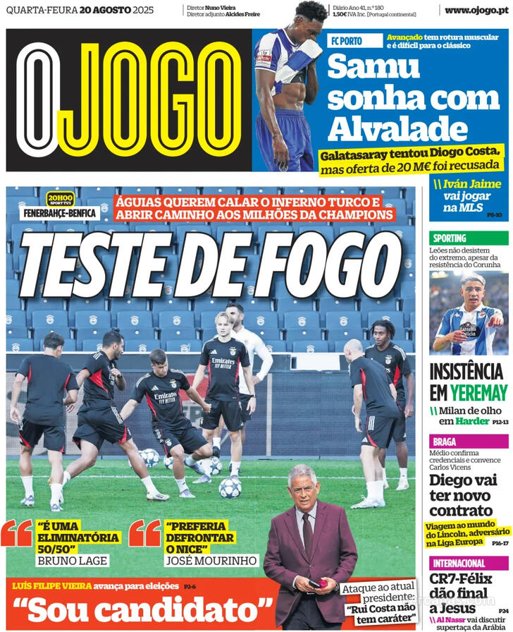 Capa O Jogo - 2025-08-20