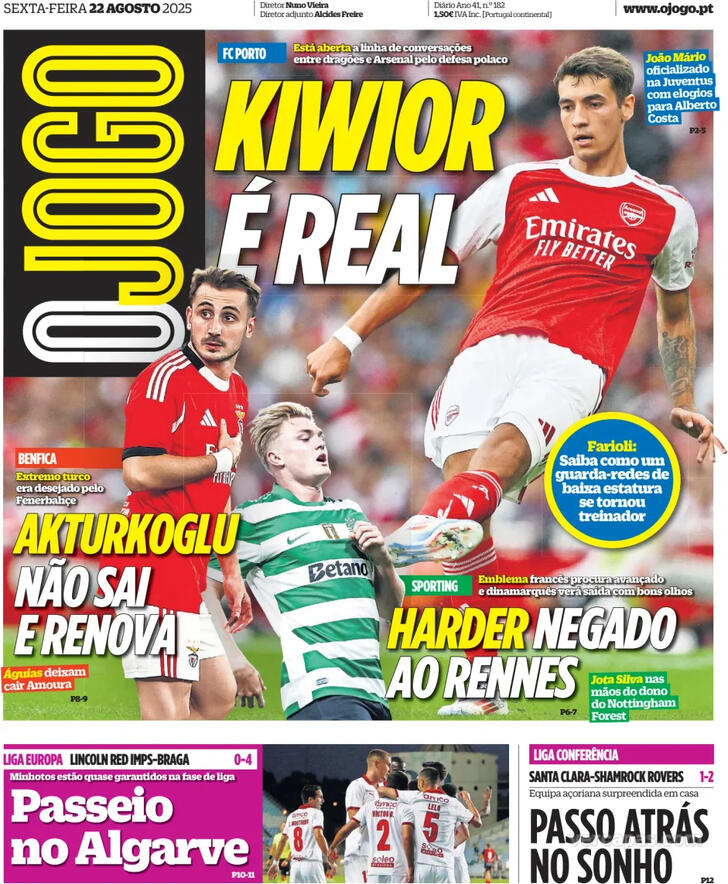 Capa O Jogo - 2025-08-22