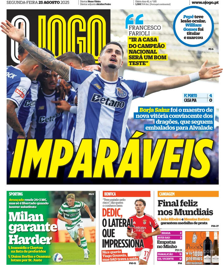 Capa O Jogo - 2025-08-25