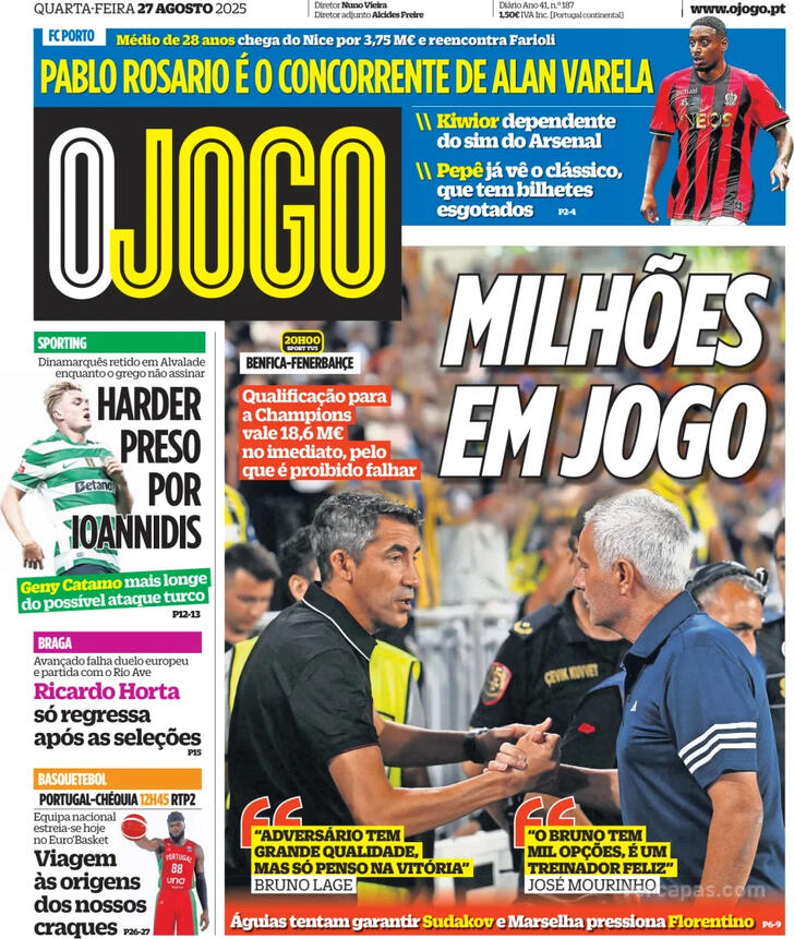 Capa O Jogo - 2025-08-27