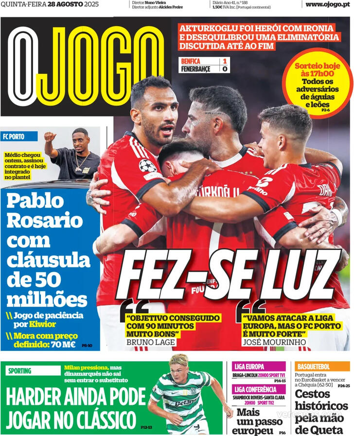 Capa O Jogo - 2025-08-28