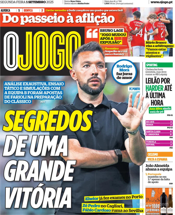 Capa O Jogo - 2025-09-01