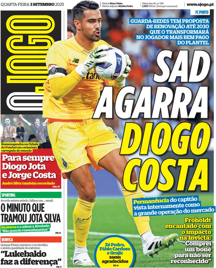 Capa O Jogo - 2025-09-03