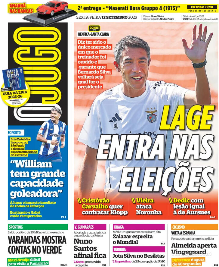 Capa O Jogo - 2025-09-12