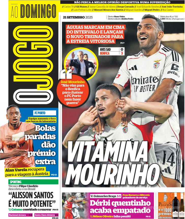 Capa O Jogo - 2025-09-21