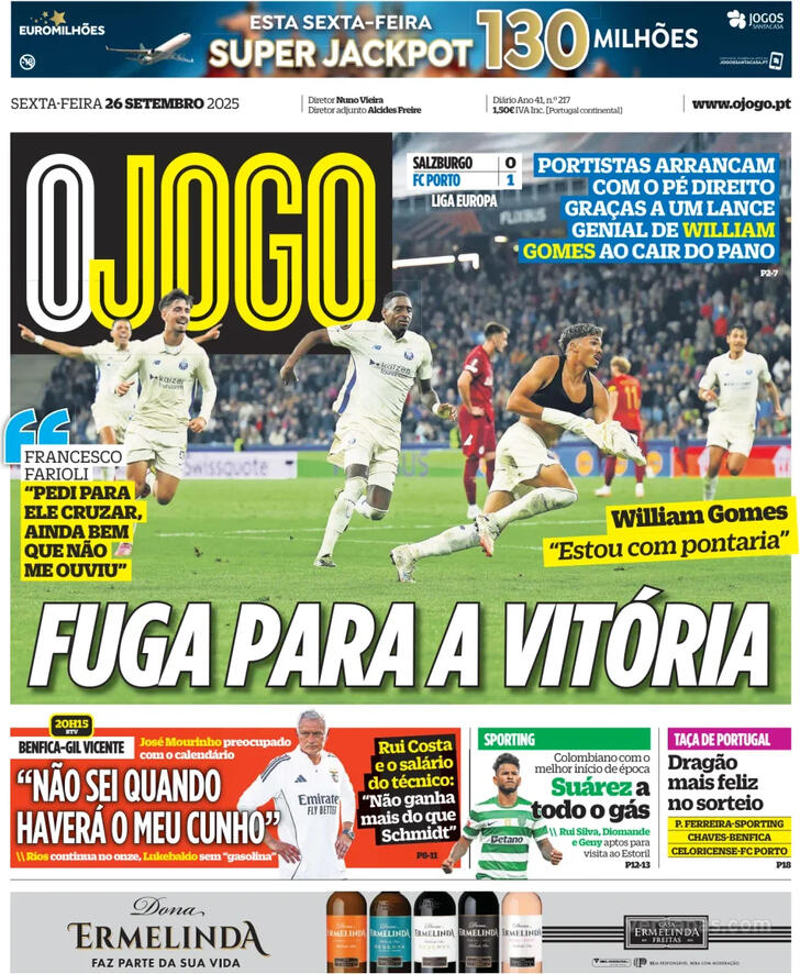 Capa O Jogo - 2025-09-26