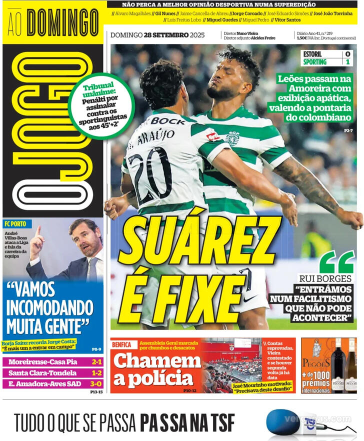 Capa O Jogo - 2025-09-28