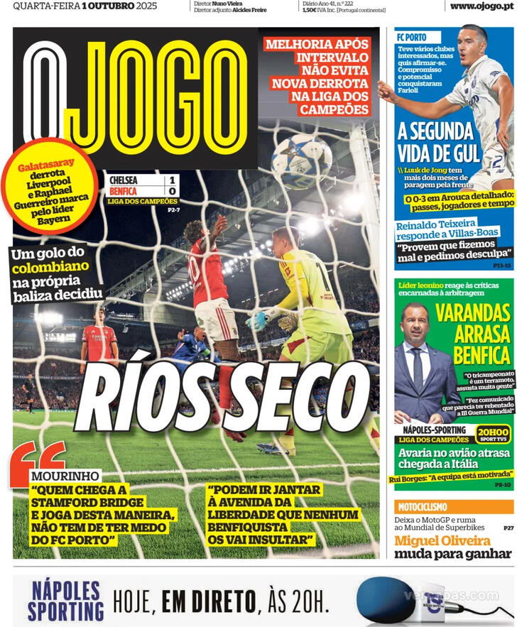 Capa O Jogo - 2025-10-01