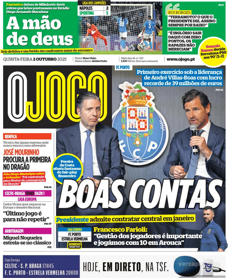 Capa O Jogo - 2025-10-02