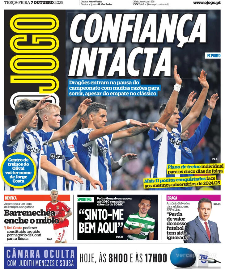 Capa O Jogo - 2025-10-07