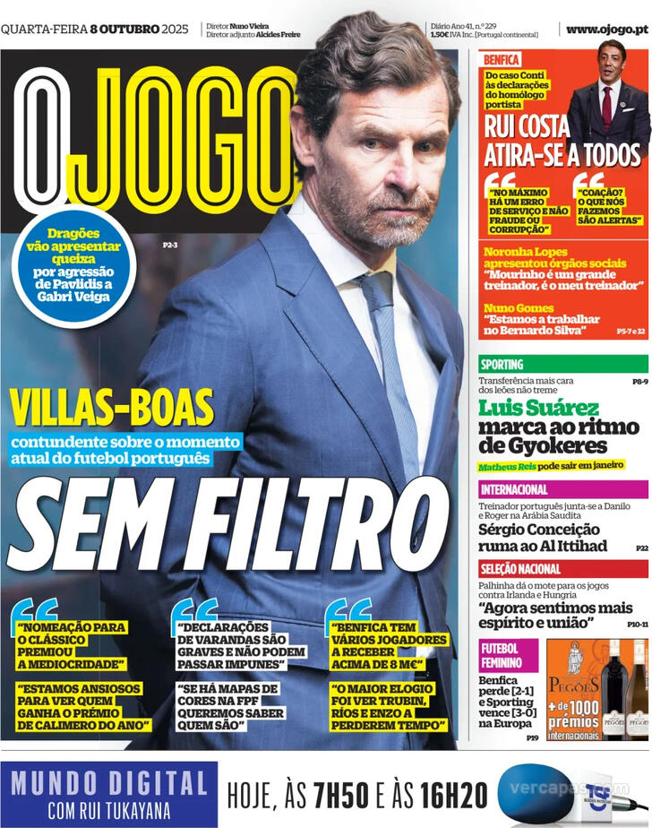 Capa O Jogo - 2025-10-08