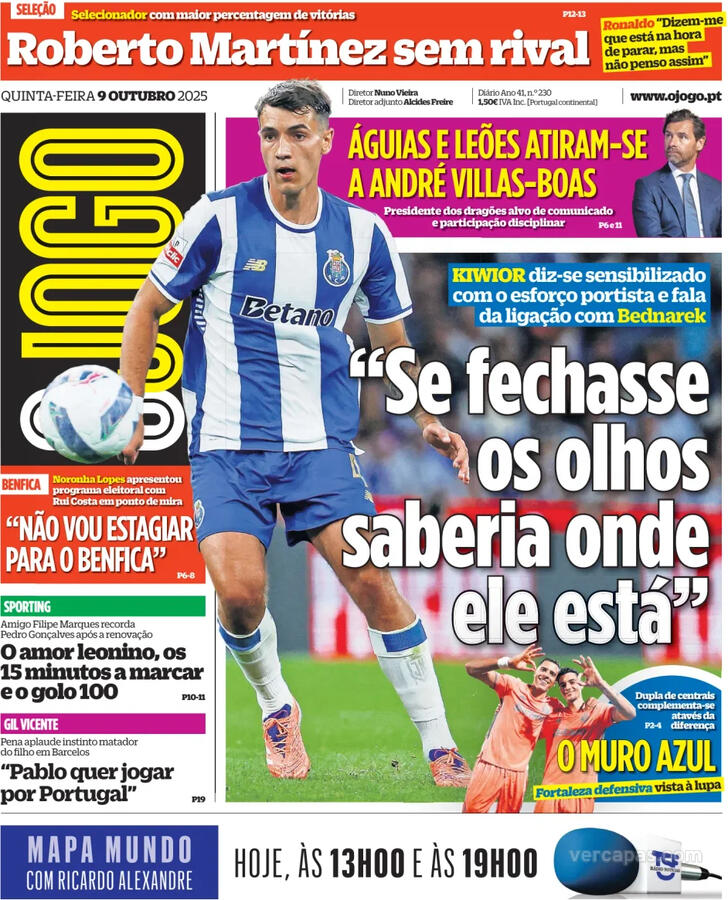 Capa O Jogo - 2025-10-09
