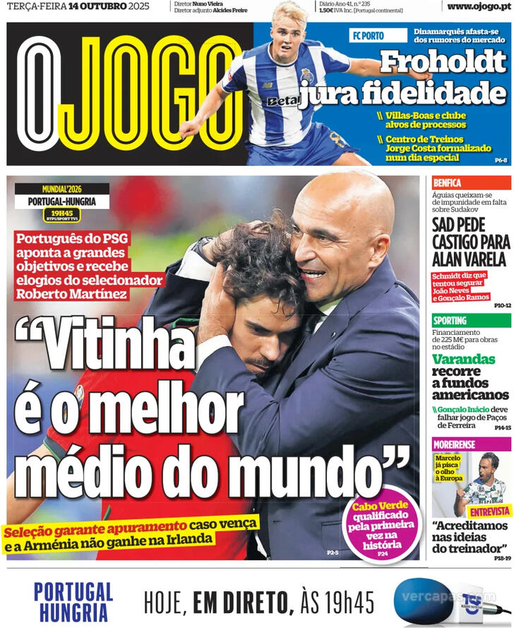 Capa O Jogo - 2025-10-14