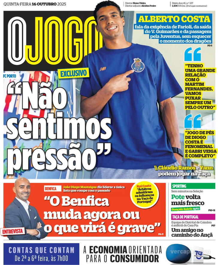 Capa O Jogo - 2025-10-16