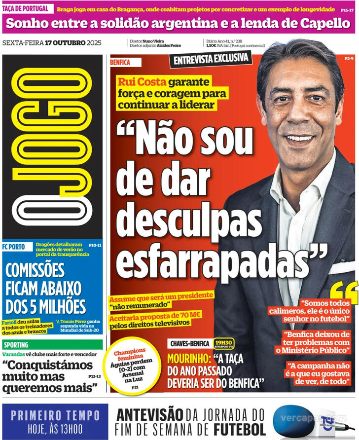 Capa O Jogo - 2025-10-17