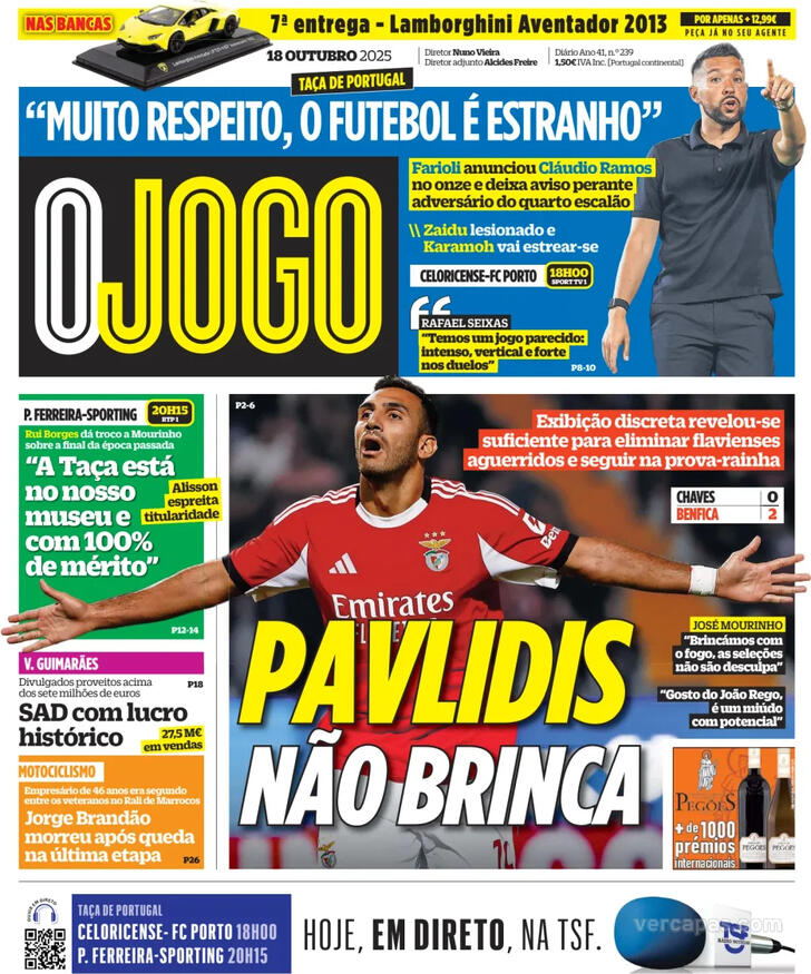 Capa O Jogo - 2025-10-18